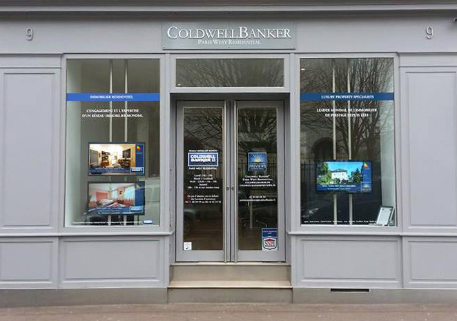 Ecran vitrine ColdwellBanker Immobilier