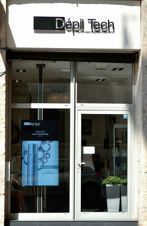 Ecran Vitrine Portrait DepilTech Marseille